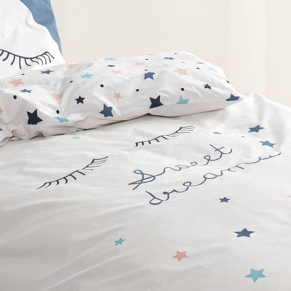 Bettwäsche Sterne Sweet Dreams Weiß - Textil - 135 x 200 x 1 cm