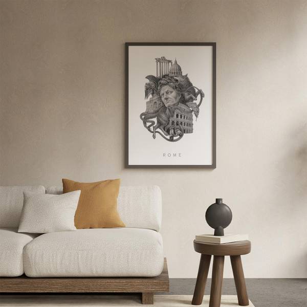Poster Rom Kapitolinische Wölfin 30 x 42 cm