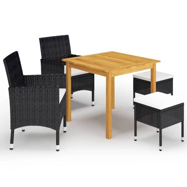 Garten Essgruppe 3005680-1 (5-teilig) Schwarz