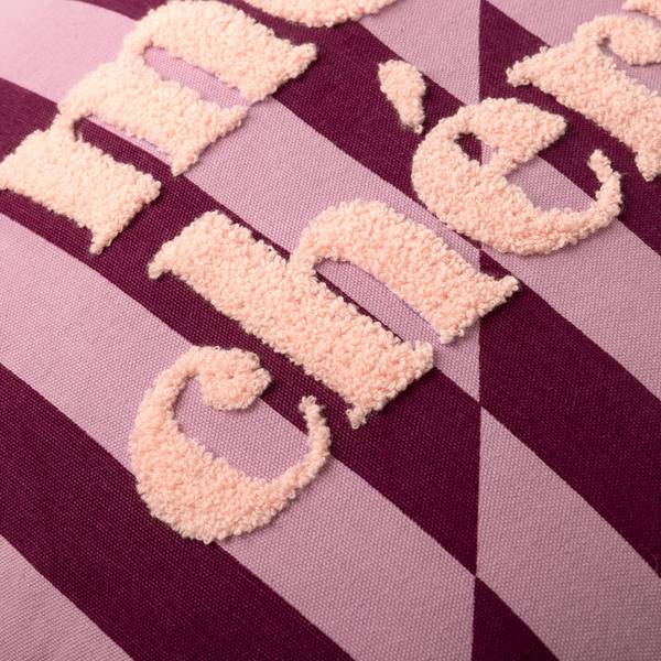 Kussenhoes Cherie roze - textiel - 45 x 45 x 10 cm
