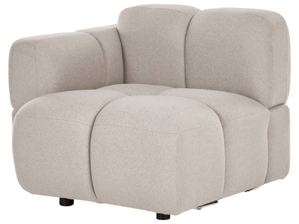 Sofa MAKSABERG 3-tlg Beige - 253 x 87 cm
