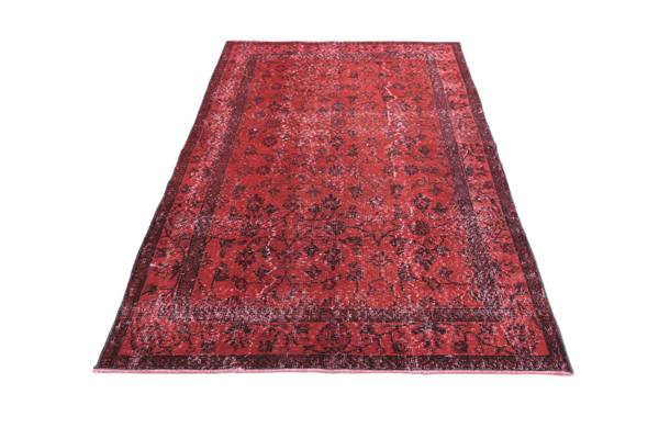 Vloerkleed Ultra Vintage DCCXXIV rood - wol - 114 x 1 x 206 cm