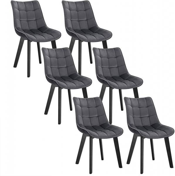Esszimmerstuhl Jessica (6er Set) Grau