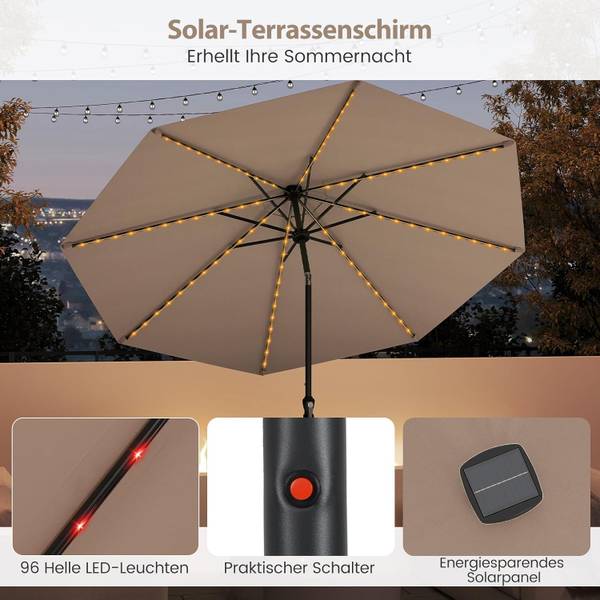 Sonnenschirm ZB34500 Braun