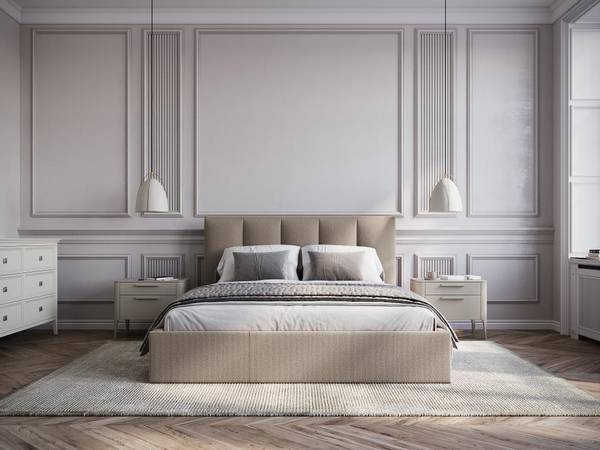 Bett mit Bettkasten KILACLO Taupe - Tiefe: 170 cm