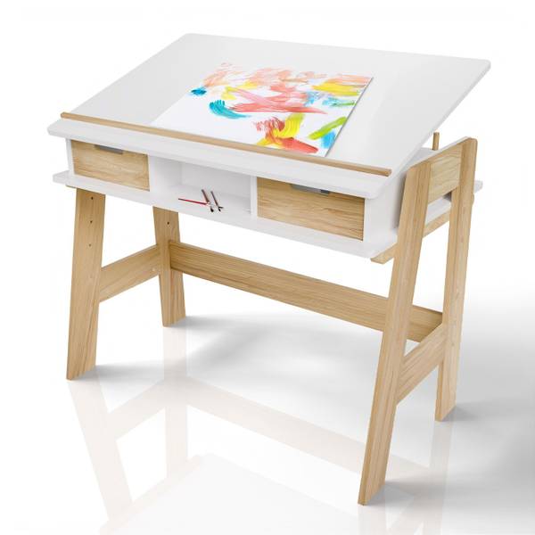 Kinderschreibtisch Fietje Plus Weiß - Holzwerkstoff - 94 x 76 x 63 cm