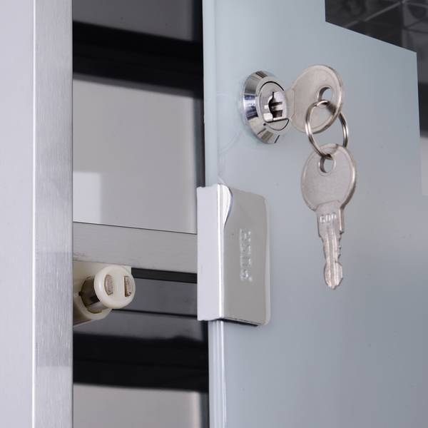 Medizinschrank 02-0329 Silber - Metall - 18 x 50 x 30 cm