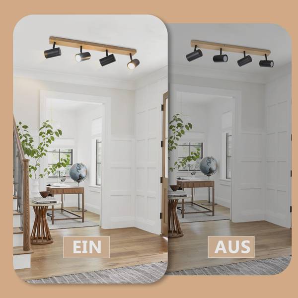 Wandlampe Xylara Schwarz - Eisen - 11 x 15 x 50 cm