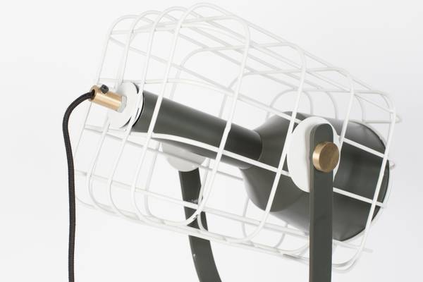 Stehlampe CAGE Weiß - Metall - 22 x 158 x 32 cm