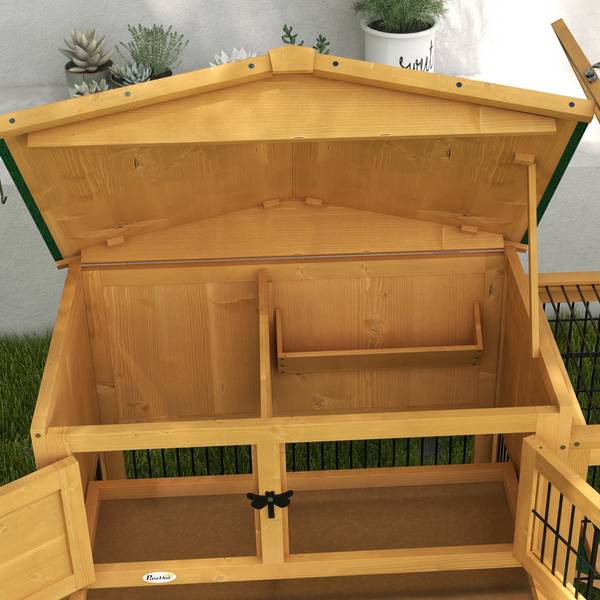 Kaninchenstall D51-122V01YL Gelb