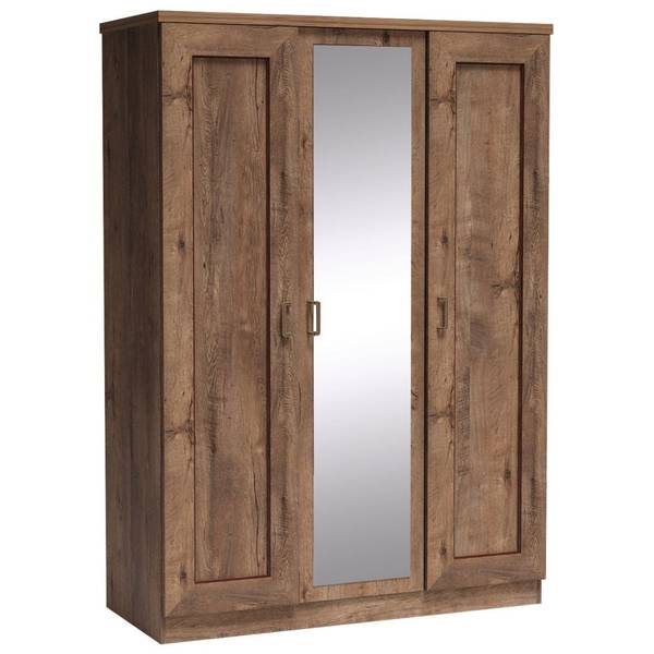Kleiderschrank TEORA-161-13 Braun - Holzwerkstoff - 135 x 191 x 57 cm