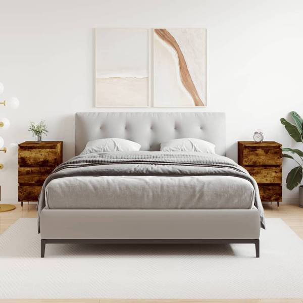 Nachttische 2er Set W567 Braun - Holzwerkstoff - 40 x 69 x 35 cm