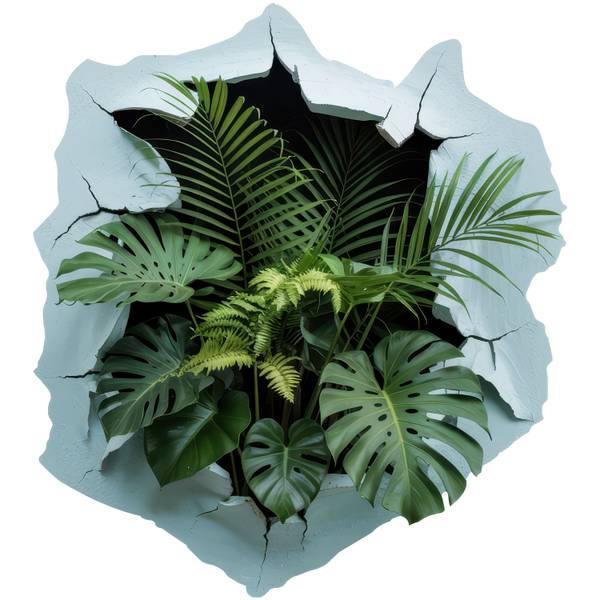 Wandsticker Botania 54 x 60 cm