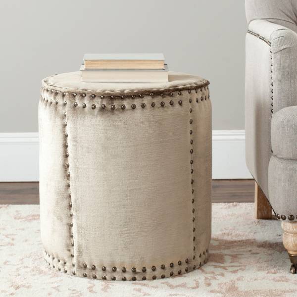 Pouf Jayden Webstoff - Beige