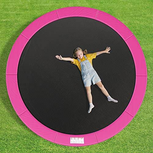Trampoline Bissau Rose foncé - Matière plastique - 305 x 12 x 305 cm