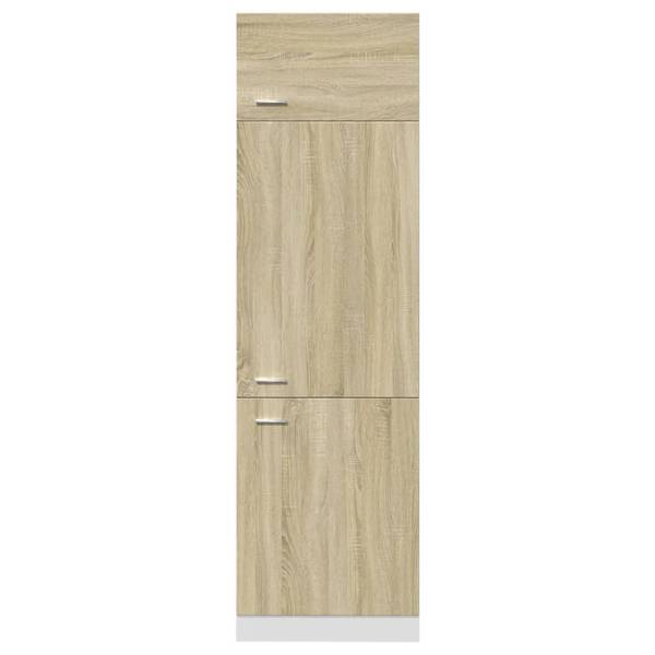 Kühlumbauschrank XT5602 Braun - Holzwerkstoff - 57 x 207 x 60 cm
