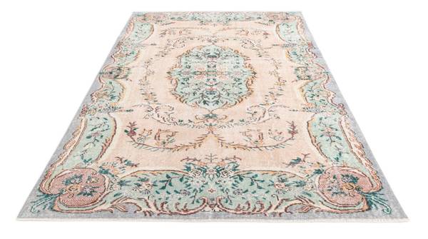 Teppich Ultra Vintage CCCVII Orange - Wolle - 175 x 1 x 284 cm