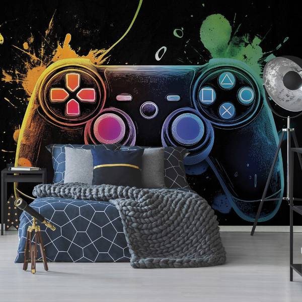 Fototapete Kinderzimmer Junge Gaming 200 x 140 cm