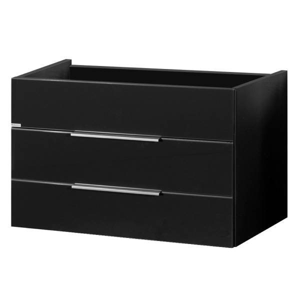 Waschbeckenunterschrank Kara Anthrazit Grau - Holzwerkstoff - 81 x 56 x 60 cm