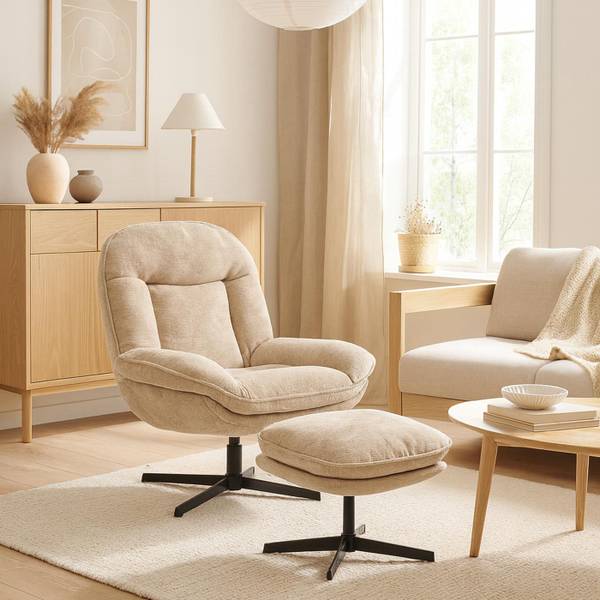 Relaxsessel P32 Cremeweiß