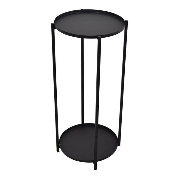 Säule Vase Schwarz - Metall - 30 x 70 x 30 cm