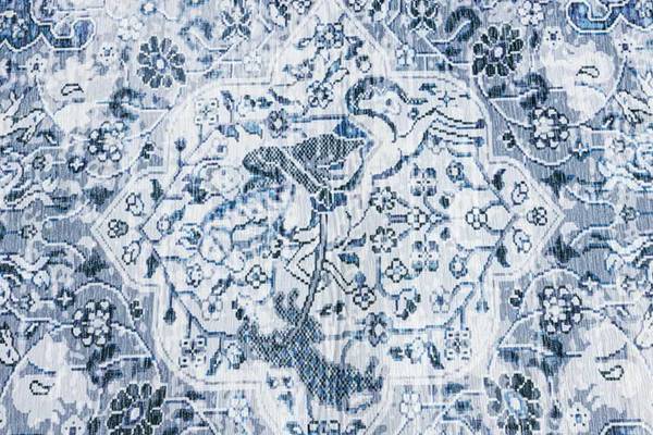 Teppich OLD MARRAKESCH Beige - Blau - Grau - Baumwollstoff - Flachgewebe - Polyester - Wolle - 230 x 160 cm