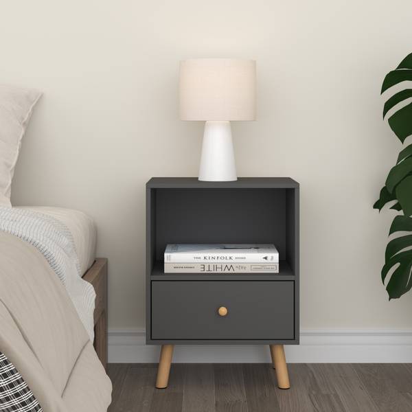 Beistelltisch Sundsvall Grau - Holzwerkstoff - 40 x 54 x 30 cm