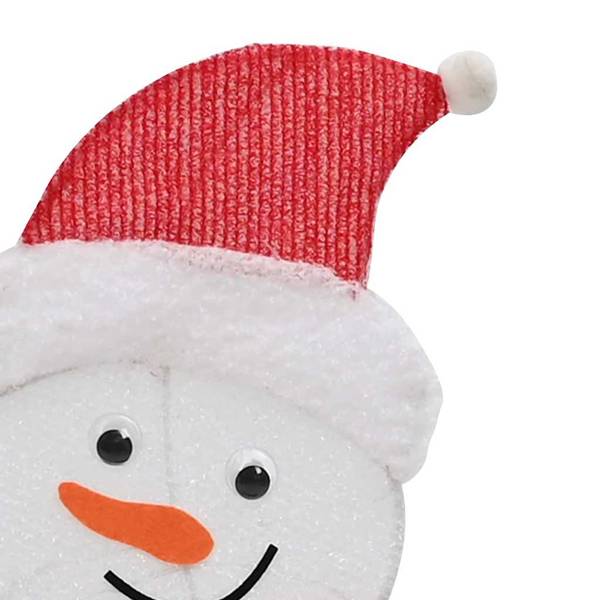 Kerstdecoratie 42019625 set van 3 geel - polyester - 80 x 1 x 56 cm
