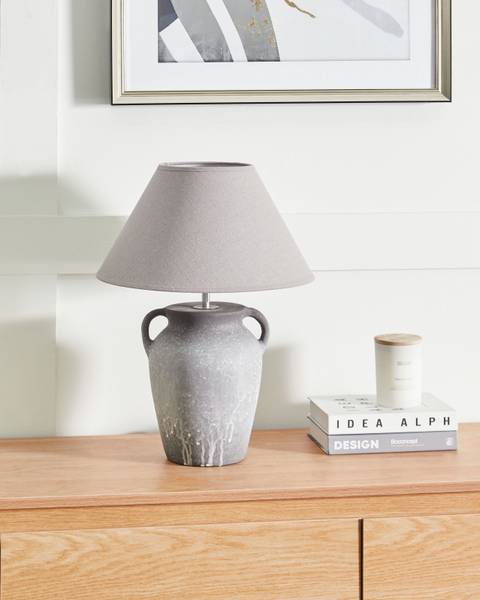 Tischlampen AGEFET Beige - Grau - Keramik - 35 x 49 x 35 cm