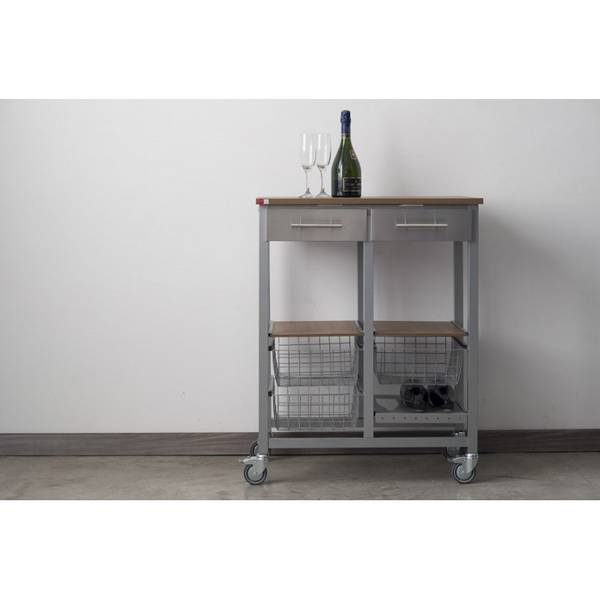 Desserte de cuisine ONDA AD Marron - Acier - 71 x 92 x 43 cm