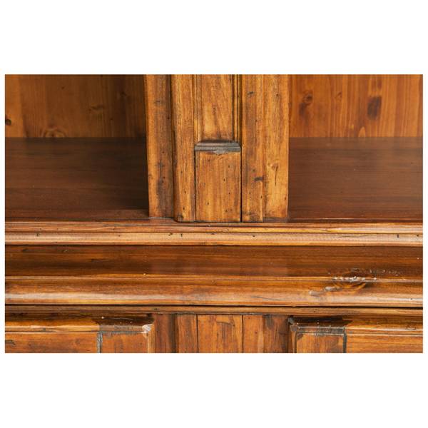 Bücherregal ITALIA Braun - Massivholz - 47 x 235 x 230 cm