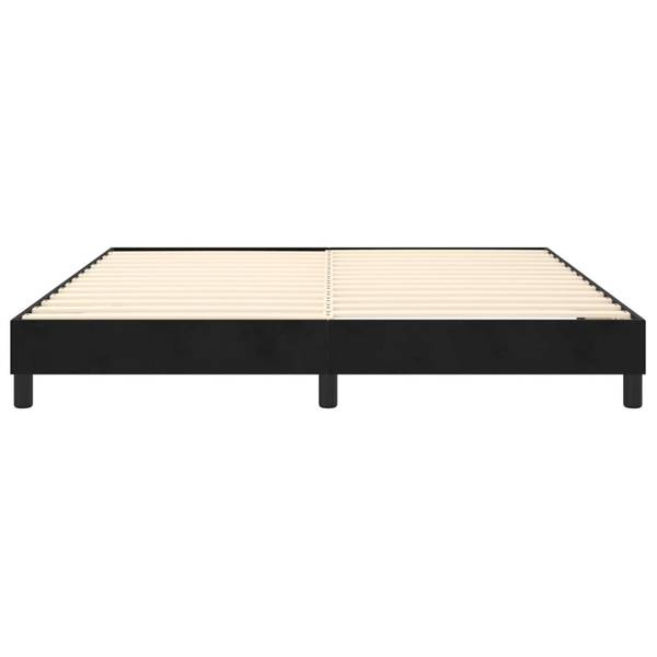 Bettgestell DE406 Schwarz - Textil - 200 x 25 x 180 cm