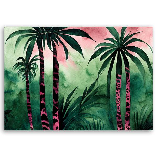 Wandbild tropische dschungellandschaft 60 x 40 cm