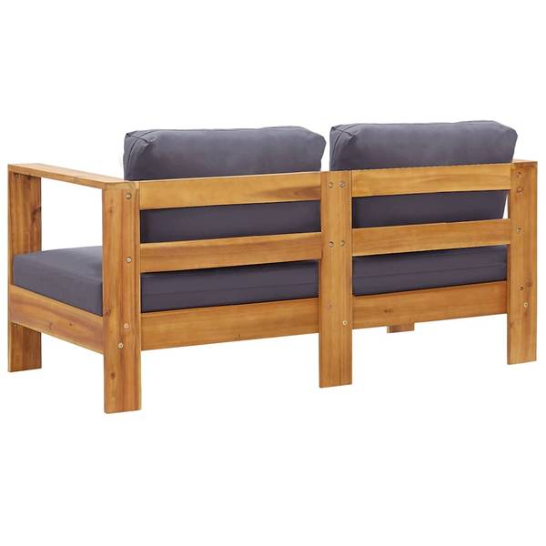 Gartenbank 3007925-8 Grau - Akazie - 140 x 60 x 65 cm