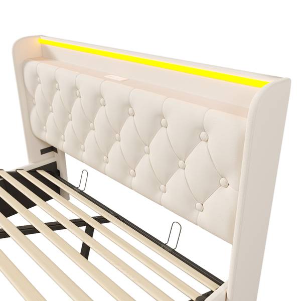 Polsterbett LadeZoom Ⅱ Weiß