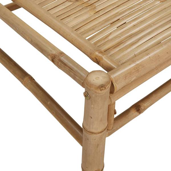 Garten Couchtisch 363456 Grau - Bambus - 55 x 33 x 100 cm