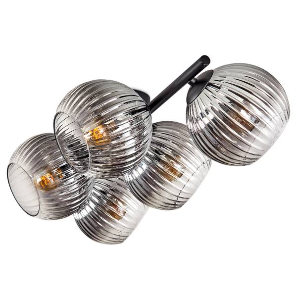 Deckenleuchte Fossobiubo Grau - Metall - 24 x 16 x 110 cm