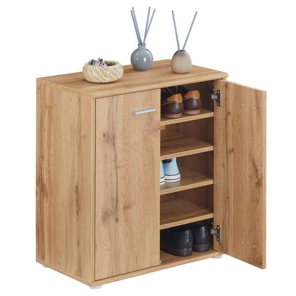 Schuhschrank LENNIS Wotaneiche Dekor