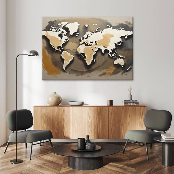 Canvas schilderij Kaarten 120 x 80 cm