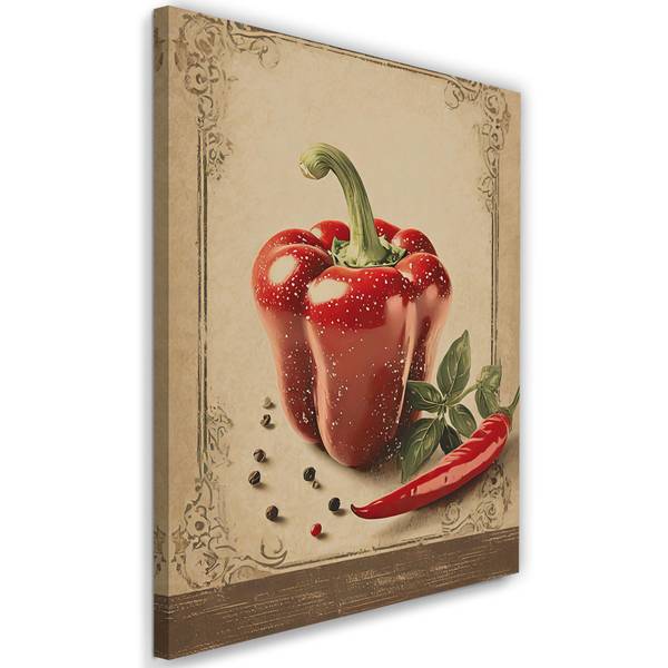 Wandbild paprika gemüse essen 40 x 60 cm