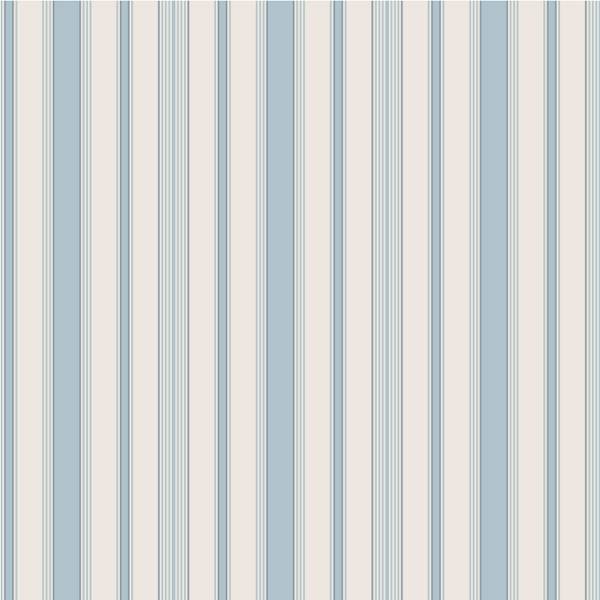 Tapete mit Streifen Auguste Blau - Papier - 192 x 280 x 192 cm
