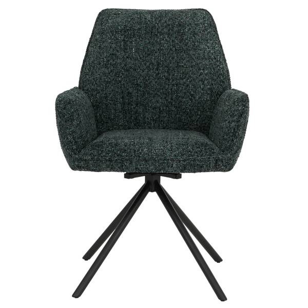 Esszimmerstuhl G67 Schwarz - Dunkelgrün