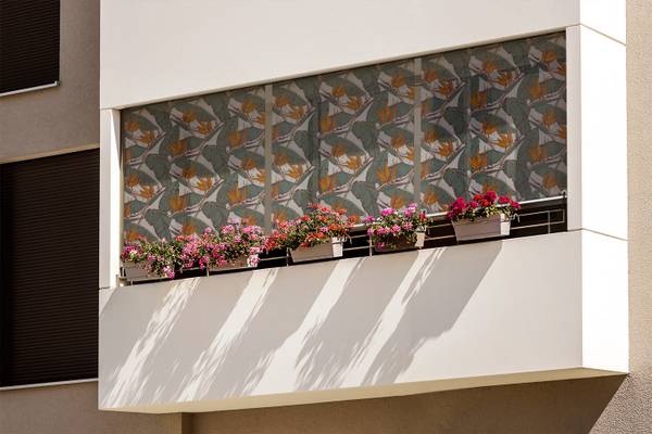 Außenrollo Tropicana Decor Grün - Textil - 40 x 180 x 1 cm
