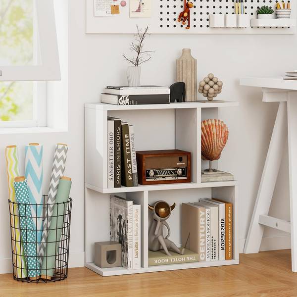 Bücherregal VH34592ITDE Weiß - Holzwerkstoff - 18 x 56 x 50 cm