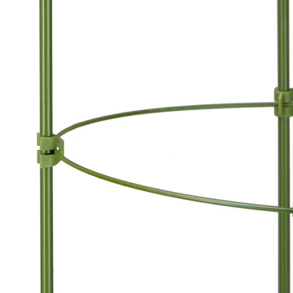 Plantensteun set van 5 90 cm groen - staal - 28 x 90 x 28 cm
