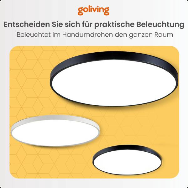 Deckenleuchte Slim led Weiß - 23 x 2 x 23 cm