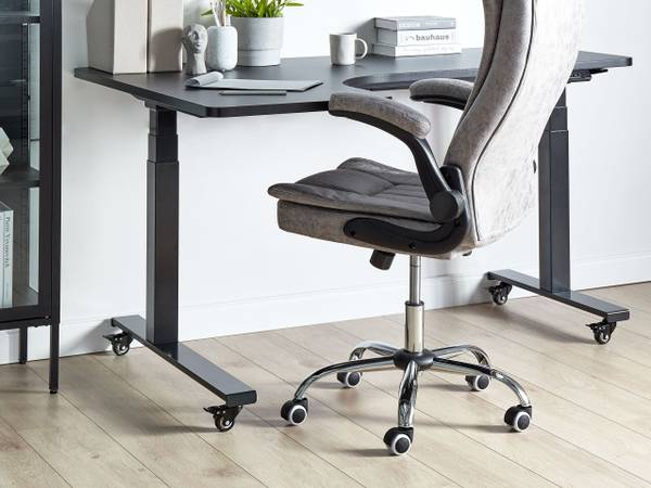 Schreibtischrollen DESTINES Schwarz - Metall - 4 x 10 x 10 cm