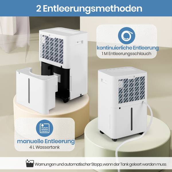 Luftentfeuchter QE32757PQ-ITDE Weiß - Kunststoff - 24 x 50 x 31 cm
