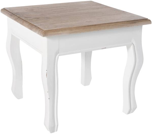 Beistelltisch Alma Braun - Weiß - Holzwerkstoff - 50 x 45 x 50 cm