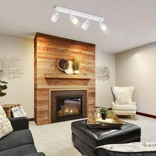 Plafondlamp Lemon II met 4 lichtbronnen wit - metaal - 5 x 16 x 55 cm